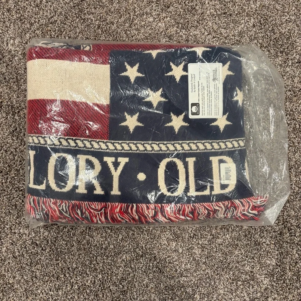 Patriotic Flag Throw Blanket